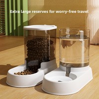 Fontaine à eau automatique portable 5L pour chien/chat avec distribution d'eau entièrement automatique en matériau PP