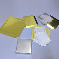 Boîte en plastique transparente en PVC avec insert doré pour bougie au chocolat truffé personnalisée à la vente chaude