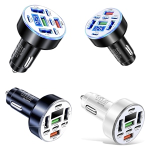 Cargador de Coche USB para Android, Adaptador de Carga Súper Rápida para Teléfonos Móviles Samsung, Huawei, Oneplus, OPPO, Vivo, iPhone, iPad, Producto Nuevo - Product Image 1