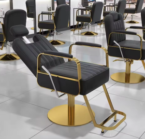 Modern Metal Hot Sale Barbershop Hair Chair Salon Perm Dyeing Inverted Chairs Hair Cutting <b>Stool</b> Comfortable Hydraulic Pump - Product Image 2