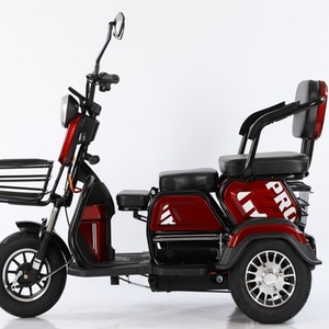 600W Electric Tricycle Household Small Scooter <b>Three</b>-seat Adjustable Electric Tricycle - Product Image 6