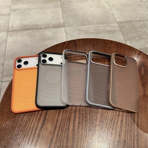 เคสกันตกสำหรับ 15Pro TPU สำหรับ Apple 17promax สำหรับ iPhone16 รุ่นอื่นๆ  อะคริลิคฝ้าลายคลื่น พร้อมที่จับโทรศัพท์ ดีไซน์ธุรกิจ - Product Image 3