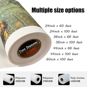 Rouleau de <span class=keywords><strong>toile</strong></span> de qualité supérieure mat 290gsm 24in X 100ft pour la <span class=keywords><strong>photographie</strong></span> d'art à séchage rapide Giclée impression imprimante à jet d'encre traceur <span class=keywords><strong>toile</strong></span> - Product Image 2