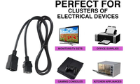 Cordon d'extension d'alimentation certifié VDE 14AWG 2M 250V avec connecteur IEC C19 C20 vers C21, style PDU, pour système de refroidissement par immersion et applications minières