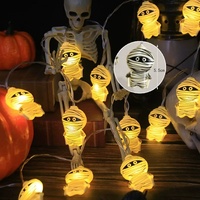 Guirlandes lumineuses LED d'Halloween en gros, citrouilles 3D, crânes, lanternes fantômes, à piles, pour décoration festive et surprise des fêtes