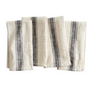 Eco-Friendly Organic Handmade 100% Cotton American Style Dinner <b>Table</b> Napkins Machine Washable Reusable for Weddings Parties - Product Image 1