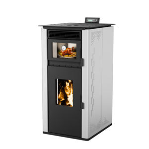 Poêles à granulés PANSEE PS100-OVEN 10KW, modernes, en métal, pour intérieur, avec télécommande, garantie de 2 ans, à encastrer - Product Image 4