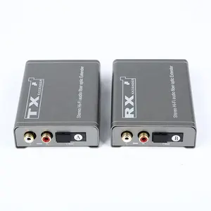 Audio Extender 20KM SC Fiber RCA Audio Transmitter And Receiver For Blu Ray PS4 TV