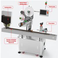 Etiquetadora Horizontal de Alta Velocidad para Bolígrafos, Marcadores, Crayones y Productos en Tubo - Aplicador Industrial de Etiquetas