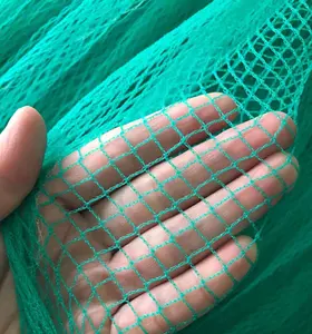 Redes de nailon HDPE para granja de peces, multifilamento, sin nudo, camarón verde o oscuro, Mar de China, en venta