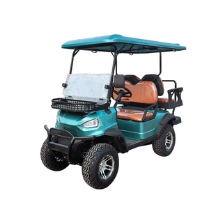 รถกอล์ฟราคาโรงงานถูก ลดราคา รถขับเคลื่อน 4 ล้อ 60V 72V 3.5KW 4KW 5KW พร้อมกระเป๋าใส่ของ ขายส่ง รถกอล์ฟวินเทจ 4 ที่นั่ง รถมินิ - Product Image 1