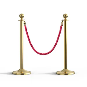 红地毯VIP人群控制队列杆障碍金柱绳索支架