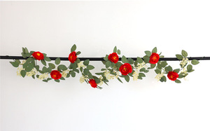 Guirnalda de Flores Artificiales DAMAI, Enredadera de Peonía de Seda, Rosas Colgantes para Decoración de Hogar, Exteriores, Arcos de Boda, Jardín y Paredes - Product Image 5