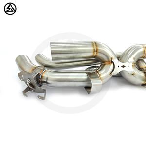 Silencieux d'échappement en acier inoxydable CSZ pour Porsche <span class=keywords><strong>911</strong></span> 992 3.0T 3.8TT, compatible avec la conception de soupape OEM - Product Image 3