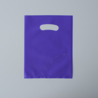 Sac en plastique personnalisé découpé à la forme avec poignée, multi-tailles, ovale, thermosoudé, coloré, pour cadeaux