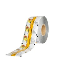 Rouleau de film laminé personnalisé de 30cm de largeur, doux et étanche à l'humidité, haute brillance, impression en creux/UV de qualité alimentaire, aliments sécurisés