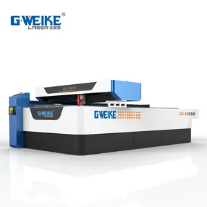 Fiber laser and Co2 laser cutting machine with dual heads for metals and non-metals 1300*2500 working area 280w