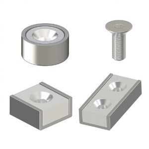 Aimant néodyme Misumi Sum22 1601 avec tête plate et butée de fixation – Vente directe usine - Product Image 2