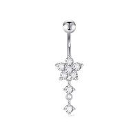 Piercings de nombril en acier inoxydable de haute qualité, motif papillon et cœur, résistants au ternissement, bijoux de piercing sexy, vente en gros