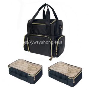 Sac à dos de rangement pour vernis à ongles et maquillage, grande capacité, double couche, personnalisé, certifié BSCI, pour usine - Product Image 3