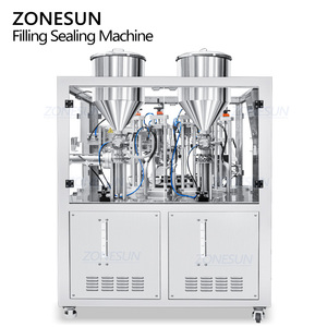 Máquina Automática de Llenado y Sellado de Tubos Blandos de Doble Cámara con Servocontrol Ultrasónico ZONESUN ZS-FS009D para Crema Cosmética y Loción Corporal - Product Image 6