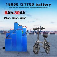 Batterie de Vélo Électrique en Gros d'Usine, Cathode LiNiMnCoO2, 24V-72V 20-100Ah, Modèle V8, 1500 Cycles, -30~60°C