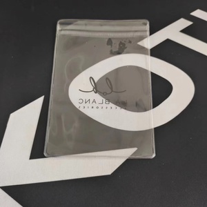 Free Sample Customize Storage Wholesale Print PVC <b>Gold</b> Luxury Display Packaging Pouch Ziplock Jewelry Pouch - Product Image 3