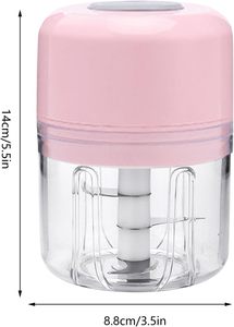 Mini hachoir électrique à ail rechargeable par USB, en acier inoxydable, pour la viande et les aliments, usage domestique français - Product Image 5