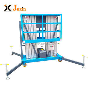 Ce Certificated 6 ~ 16m 250kg Indoor Outdoor 2 Pessoa Dupla Mastro Vertical Aérea Trabalho Plataforma Elevador para Gestão de Propriedade - Product Image 3