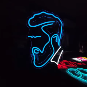 <span class=keywords><strong>ป</strong></span>้ายไฟนีออนโฆษณาทรงผมผู้ชายแบบปรับแต่งได้ โมดูล LED ใช้พลังงานแบตเตอรี่ กันน้ำระดับ IP54 ตั้งพื้นได้ หลายสี - Product Image 1