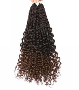 Nouvelles Tendances : Cheveux au Crochet Torsadés Sénégalais 18 Pouces Pré-Bouclés avec Pointes Frisées Style Bohème Déesse – Tresses à <span class=keywords><strong>Prix</strong></span> Usine pour la Vente en Gros - Product Image 2