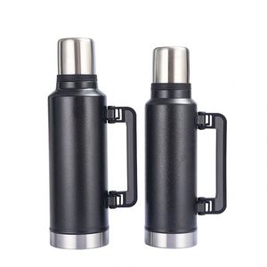 Bouteille isotherme en acier inoxydable à double paroi 1L 1.4L 1.9L, gourde de voyage pour le camping - Product Image 5