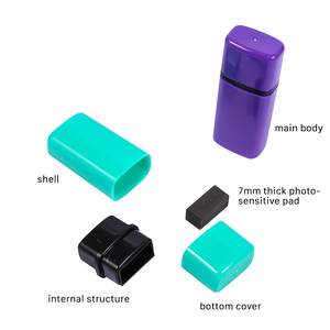 Carimbo Tấm Mực Cao Su Có Mùi Thơm Bút Máy Mặt Trời Hb32 Con Dấu Nhấp Nháy Phẳng HB 1506 Hình Chữ Nhật Id Vuông Dễ Thương Ha 15X6 - Product Image 4