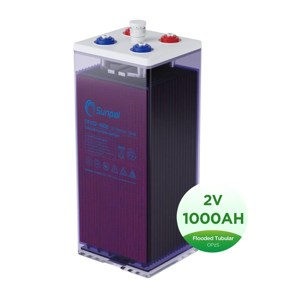 Deep Cycle GEL Tubular Battery 2V 500Ah 1000Ah 2000Ah OPZS Battery For Sell