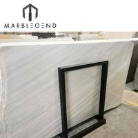 Dalle de marbre blanc poli de haute qualité, découpée sur mesure, prix d'usine en gros, dalle de marbre blanc naturel Milano pour hôtel et villa