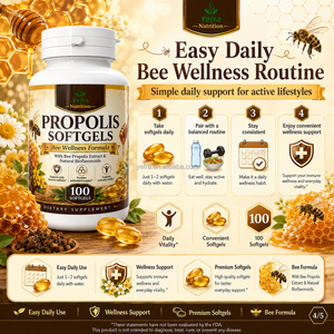 Capsules molles de <span class=keywords><strong>propolis</strong></span>, extrait haute puissance, compléments alimentaires pour le cerveau, <span class=keywords><strong>propolis</strong></span> d'abeille naturelle de haute qualité, capsule molle - Product Image 2