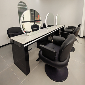 Expositor de Peluquería con Espejos de Doble Cara y Luz LED para Salón de Belleza y <span class=keywords><strong>Spa</strong></span> - Product Image 3