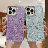Offre Spéciale Coque de Téléphone Anti-Choc Pailletée Bling en Silicone TPU Style Coréen Ins pour Femmes, Compatible iPhone 17 Pro Max 16 Plus 14 15