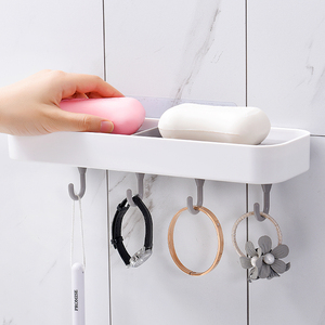 Vendita calda Taizhou tipi di doppio portasapone scatola di plastica con ganci portasapone <span class=keywords><strong>adesivo</strong></span> a parete portasapone da bagno - Product Image 2