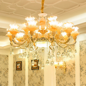 Europäische Vintage Hotel Pendelleuchte LED Kunst Klassische Esszimmer Kristall Italienische Kronleuchter Deckenleuchte Modern - Product Image 5