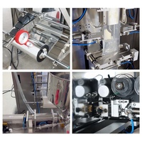 Automatische hoogproductieve machine voor het verpakken van viskeuze vloeistoffen en pasta's in zakjes/folie/zakken (ketchup, saus) met VFFS-backseal.
