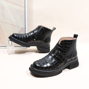 Botas Chelsea de Lujo con Terciopelo a Cuadros, Otoño e Invierno, Cómodas, de Piel de Becerro, Tallas Grandes, Resistentes y Suaves - Product Image 3