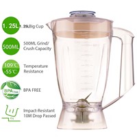 Pièces détachées pour blender OEM/ODM 1,25 L, récipient de mélange transparent