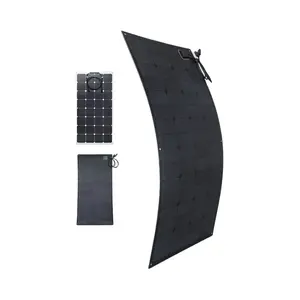 高效柔性太阳能电池板20w-600w 18V-50V薄膜半柔性太阳能电池板ETFE太阳能电池板
