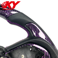Volant de course personnalisé en fibre de carbone avec affichage LED de régime moteur pour Dodge Challenger Charger Durango Hellcat SRT R/T