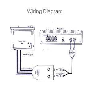 محول تيار مباشر من 2022 منخفض السعر قابل للتعديل من أعلى إلى منخفض لصوت السيارة من أر سي إيه محول مرتفع إلى منخفض مع جهاز تحكم عن بعد بالطاقة - Product Image 5