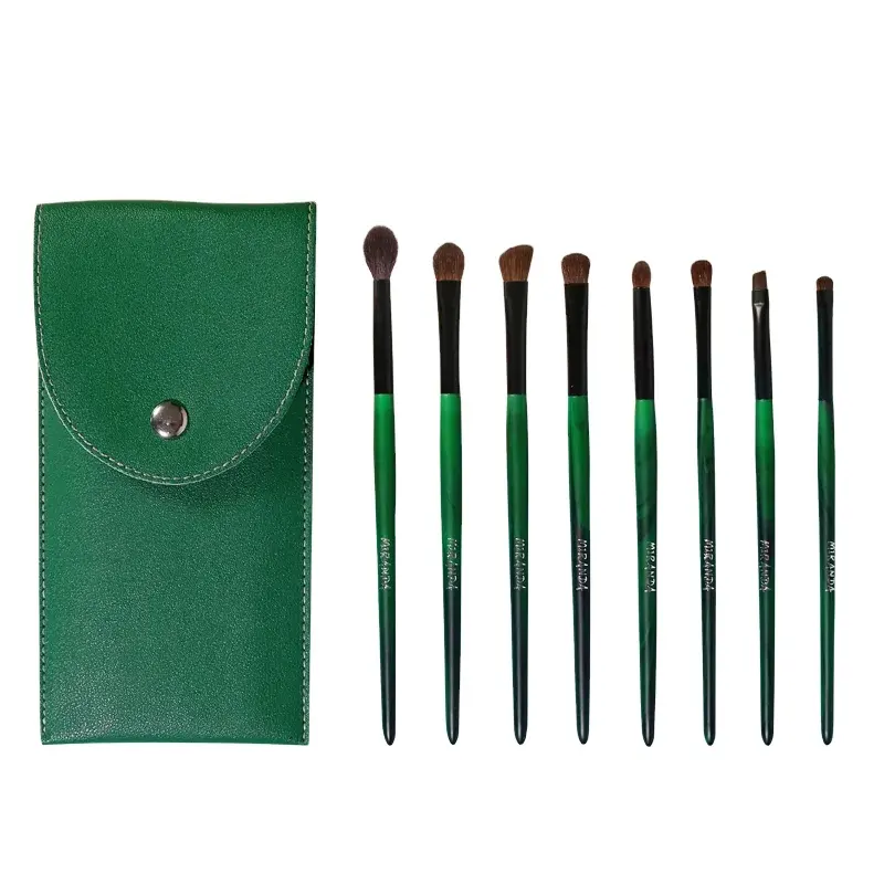 Fabriek Goedkope Prijs Luxe Make-Up Borstel Set Groene Oog Make-Up Borstel Professionele Make-Up Borstel Set