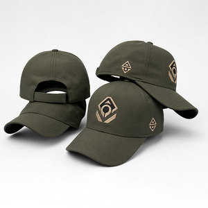 Gorra de béisbol táctica para hombre, personalizada, con logotipo de brújula con <span class=keywords><strong>flecha</strong></span> bordada en 6 paneles, correa trasera ajustable, color verde. - Product Image 1