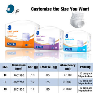 使い捨て大人用パンツ男女兼用大人用プルアップおむつスーパー吸収性日本SAPおむつパンツ - Product Image 5