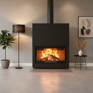 Estufa de <span class=keywords><strong>Leña</strong></span> de Hierro Fundido para Interiores, Fabricada en China, Chimenea Moderna de Acero, Calefacción Eficiente - Product Image 3